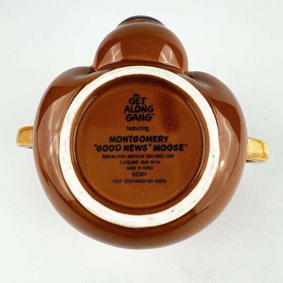 Montgomery "Good News" Moose Ceramic Mug 1984 The Get Along Gang Cartoon - Picture 7 of 12